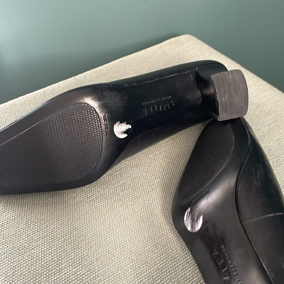 Black Square Toe Heels Liz Claiborne lizflex vogue style size 8.5 - Picture 7 of 10